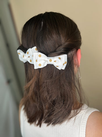 Goldrush Pigtail Hair Bow Set