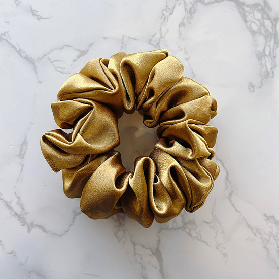 Petite Krissy gold scrunchie
