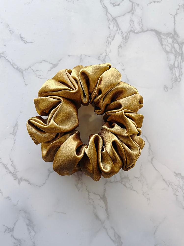 Petite Krissy gold scrunchie