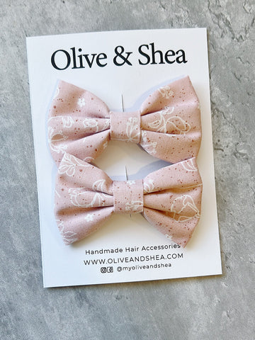 Helen Pigtail Hair Bow Set