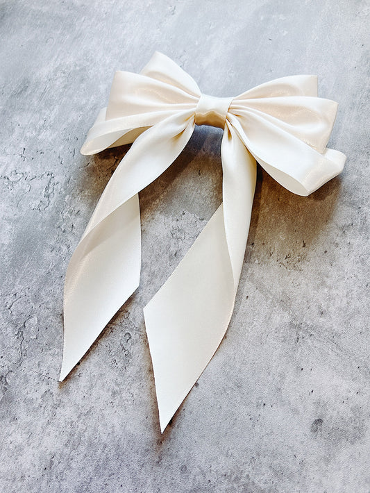 Tri-Layer Satin Hair Bow