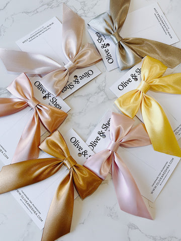 Satin Midi Hair Bow