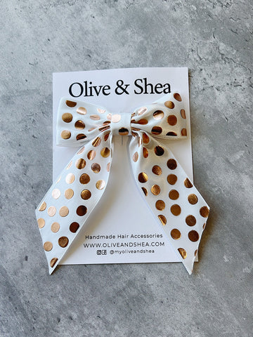 Clara Polka Dot Hair Bow