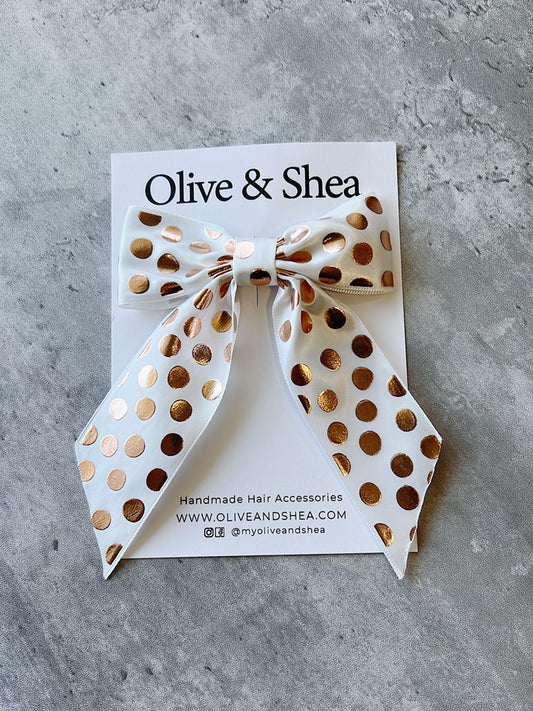 Clara Polka Dot Hair Bow