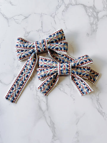 Marissa Aztec Woven Hair Bow