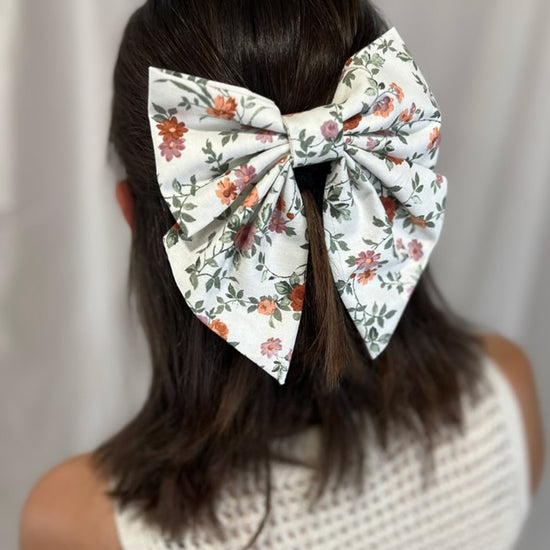 Blossom Hair Bow with Tails