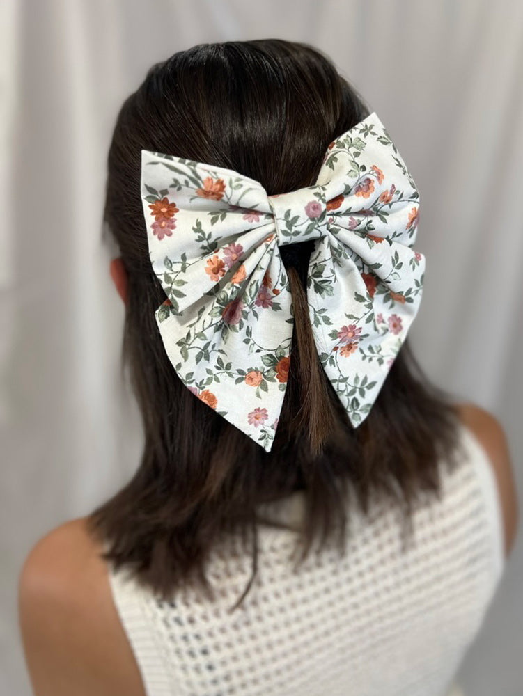 Blossom Hair Bow with Tails