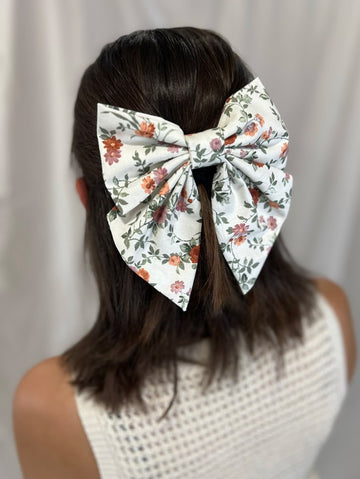 Blossom Hair Bow with Tails