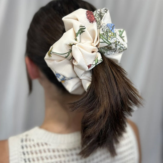 Floral Jumbo Scrunchie