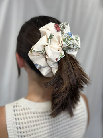 Floral Jumbo Scrunchie