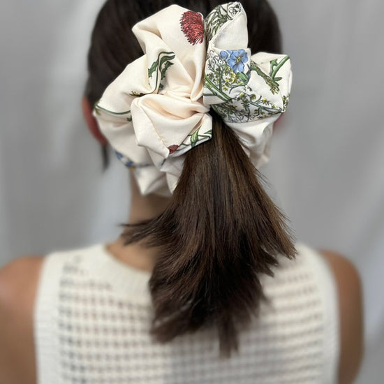 Floral Jumbo Scrunchie