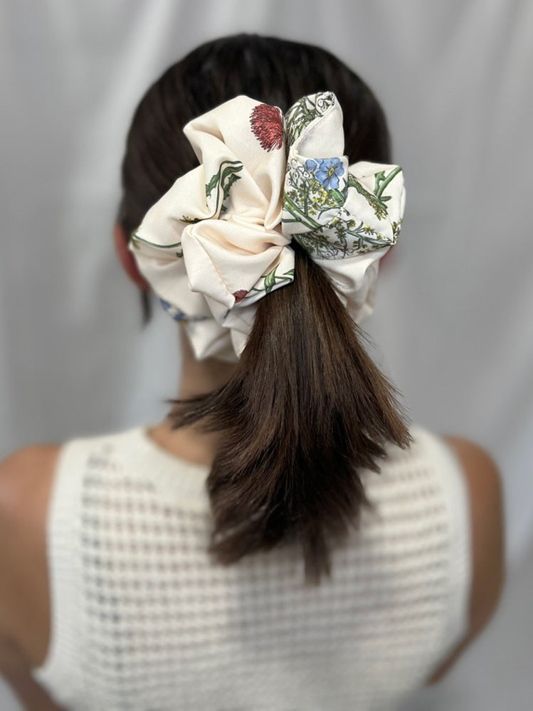 Floral Jumbo Scrunchie