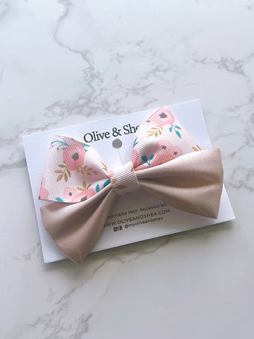 Whimsy Mixed Floral Hair Bow