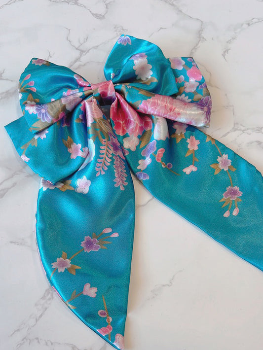 Imperial Blossom Satin Hair Bow