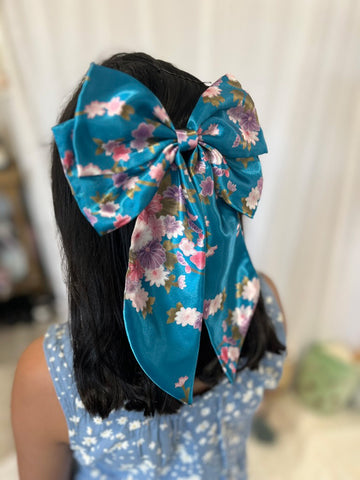 Imperial Blossom Satin Hair Bow