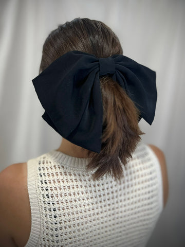 Helena Black Wing Hair Bow