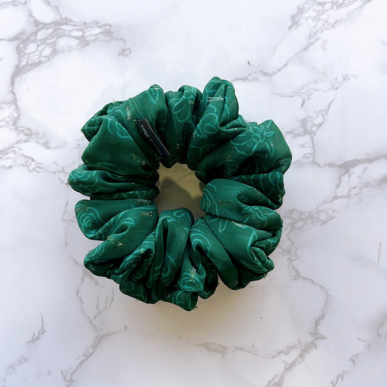 Forest Chiffon Petite Scrunchie