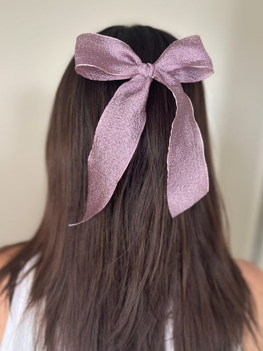 Susie Crinkle Hand Tied Hair Bow