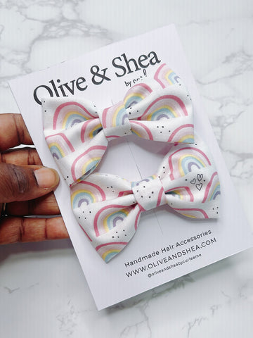 Happy Day Pigtail Hair Bow Set