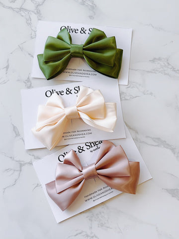 Small Satin Bows