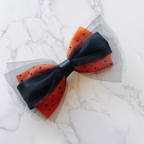 Halloween Mesh Bow