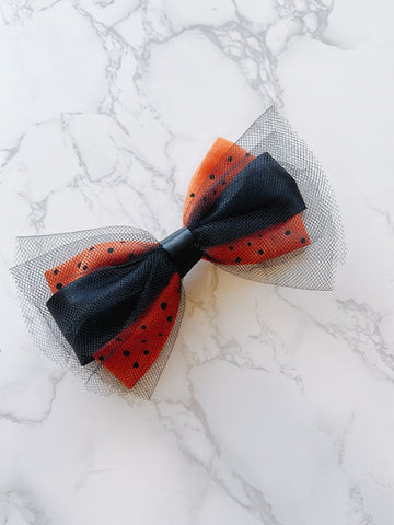 Halloween Mesh Bow