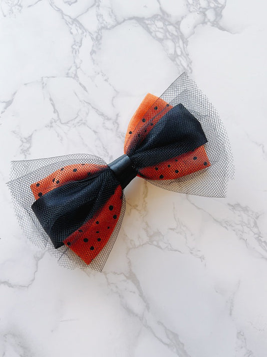 Halloween Mesh Bow
