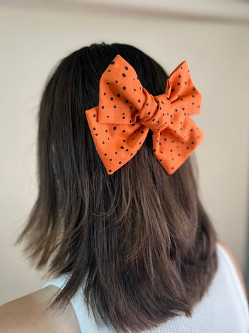 Halloween Knot Hair Bow