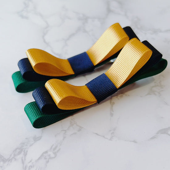 Green, Navy, Yellow Clip