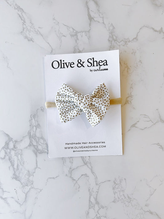 Pinwheel Bow Baby Headband - Lucky Dots