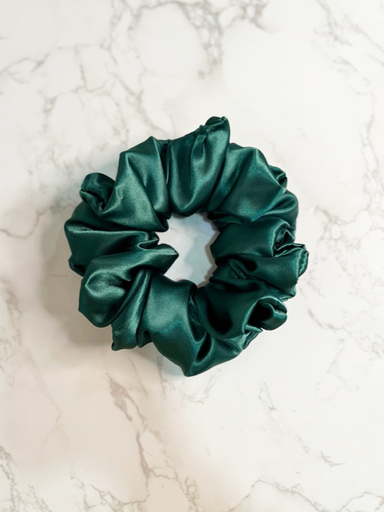 Emerald Jumbo Scrunchie