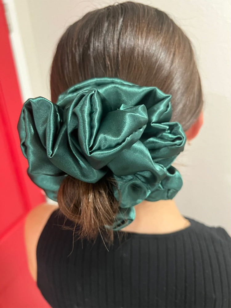 Emerald Jumbo Scrunchie