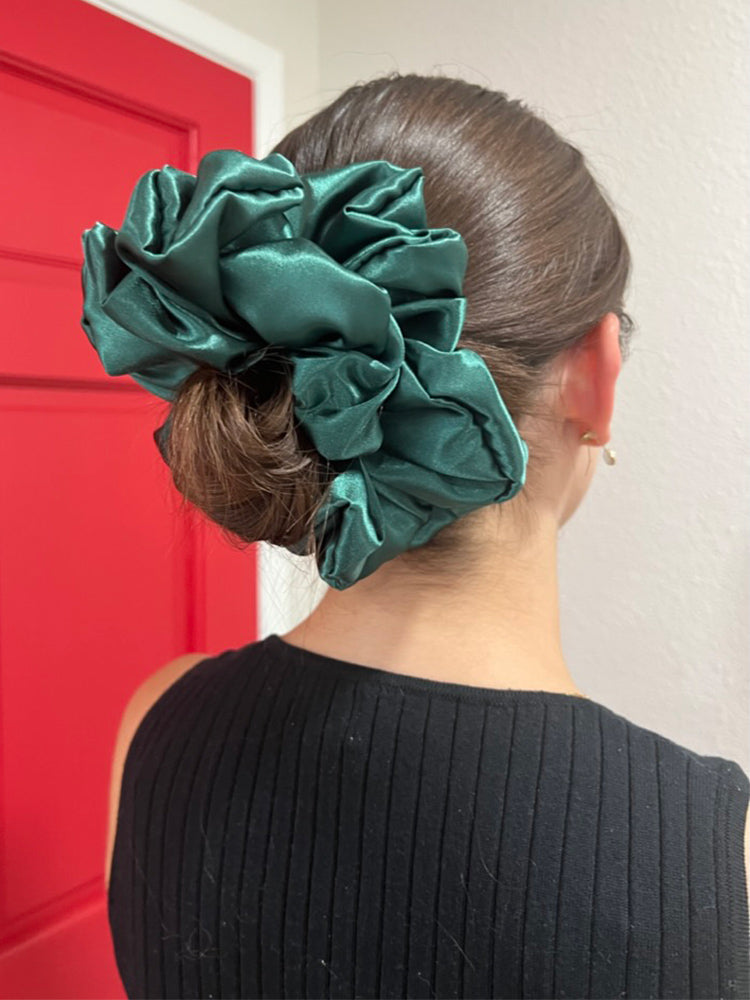 Emerald Jumbo Scrunchie