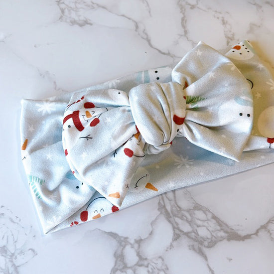 Snowman Baby Headwrap