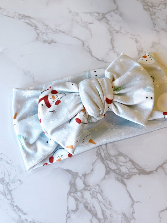 Snowman Baby Headwrap