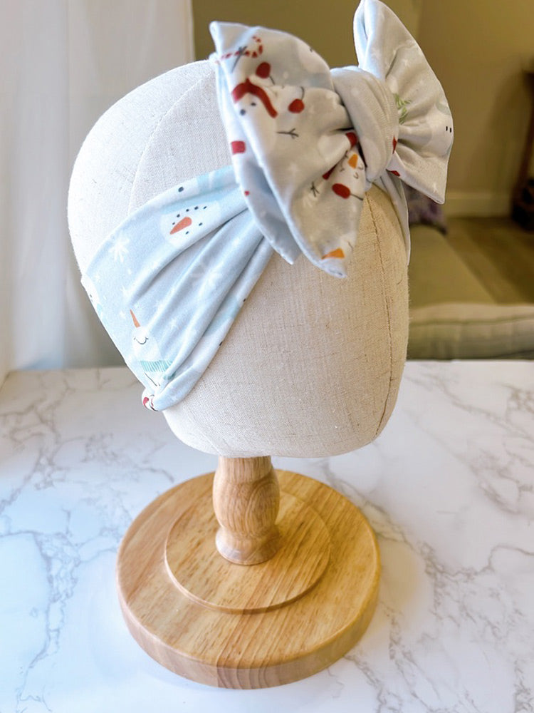 Snowman Baby Headwrap