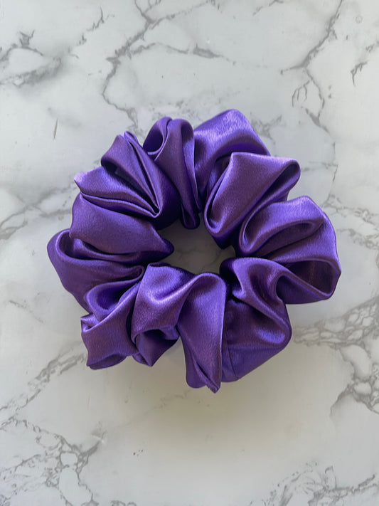 Amethyst Satin Scrunchie