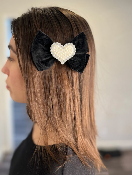 Girl wearing Lovella Pigtail Bow