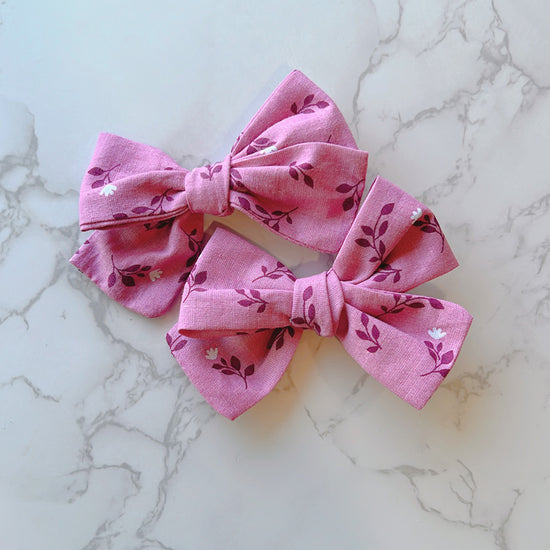 Petunia Pigtail Bow Set