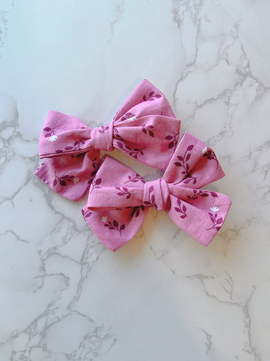 Petunia Pigtail Bow Set
