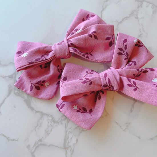 Petunia Pigtail Bow Set