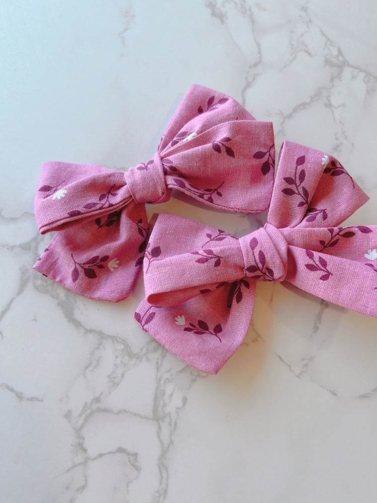 Petunia Pigtail Bow Set