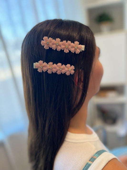 Floral Diamond Clip