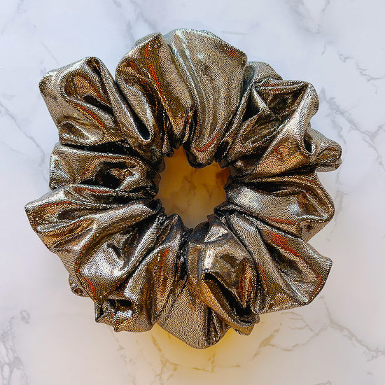 Gold Glitter Jumbo Scrunchie