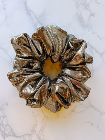 Gold Glitter Jumbo Scrunchie