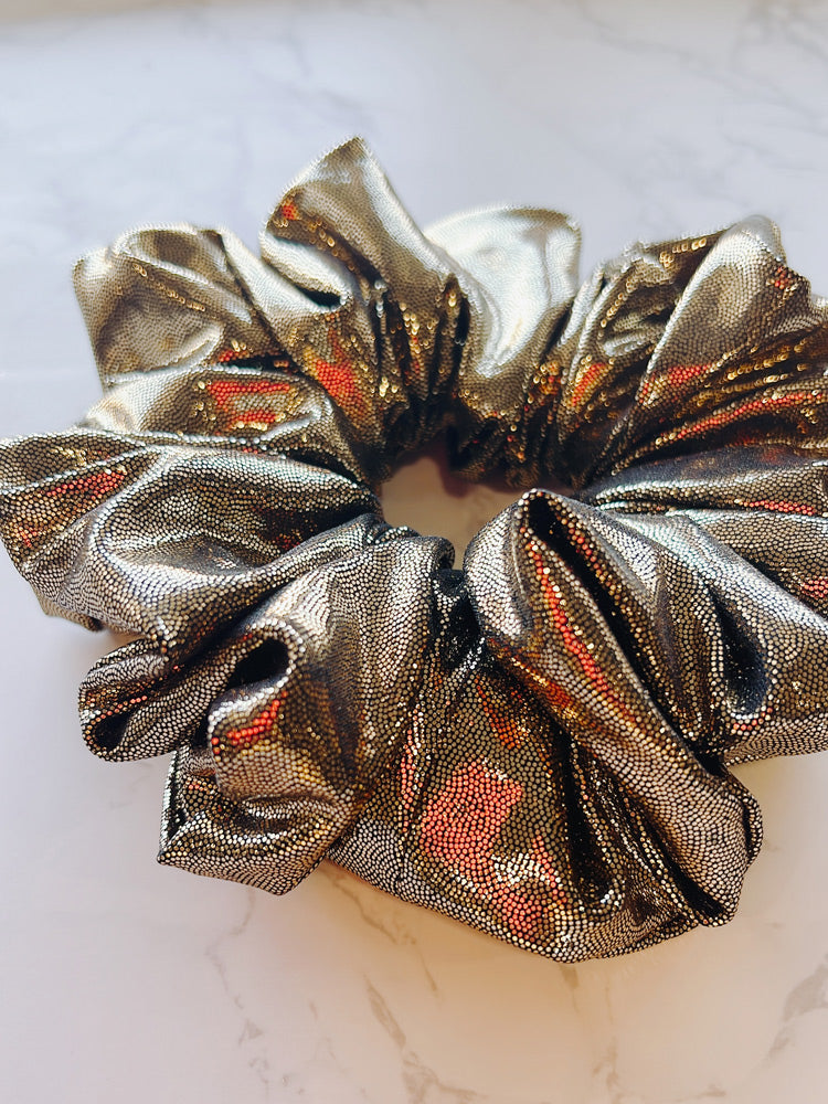 Gold Glitter Jumbo Scrunchie | Olive & Shea
