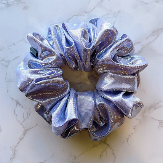 Purple Glitter Jumbo Scrunchie