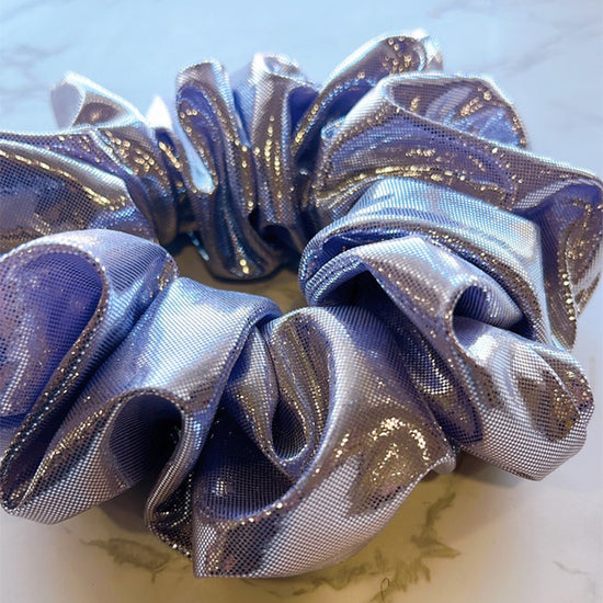 Purple Glitter Jumbo Scrunchie