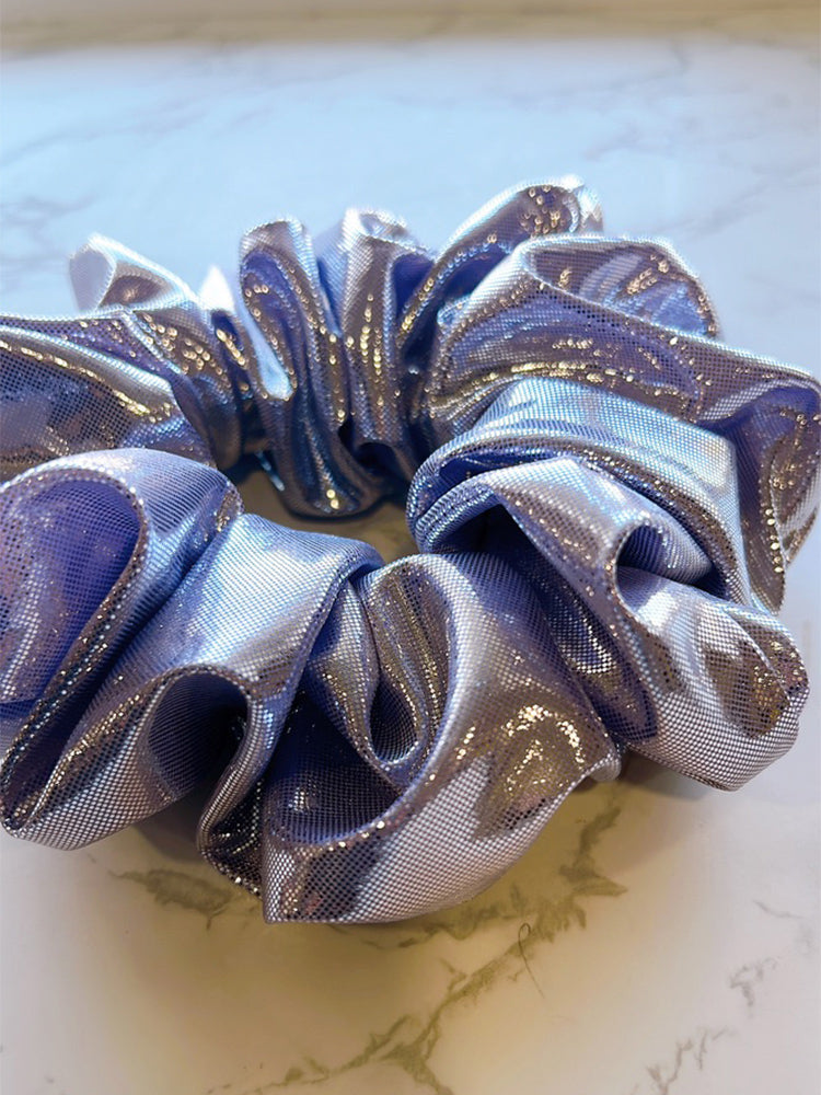 Purple Glitter Jumbo Scrunchie