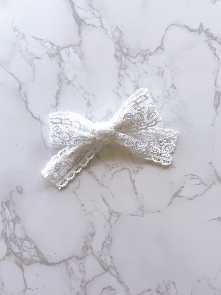 Addie Small Lace Bow